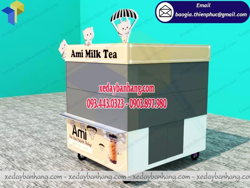 kiotbanhang.com - Thiết kế Kiot bán trà sữa giá rẻ tại Hà Nội - Thiên Phúc - ĐT: 0903890980